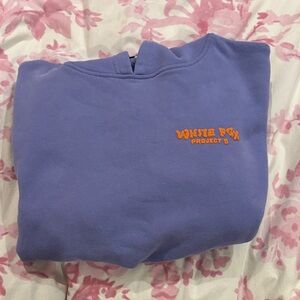 White Fox Blue Sweatshirt